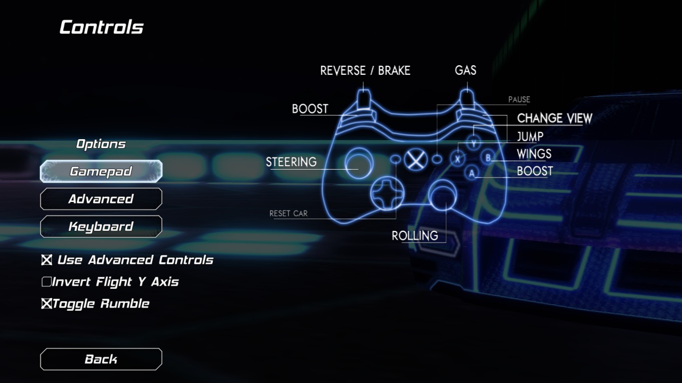 nitronic rush What are 'advanced controls'? Arqade