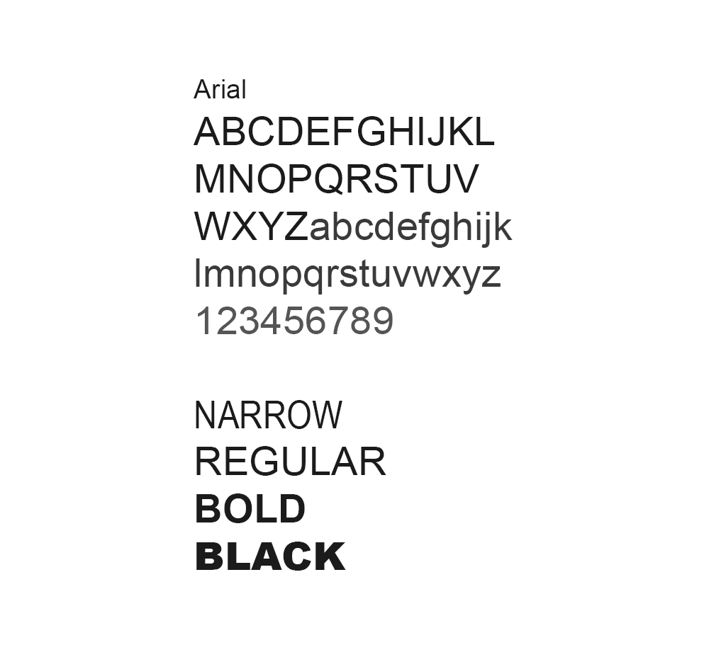 fonts Arial bold is nonuniform thickness TeX LaTeX