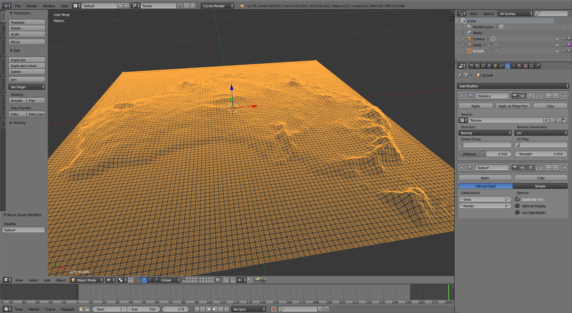 texturing Is it possible to use a displacement map without having