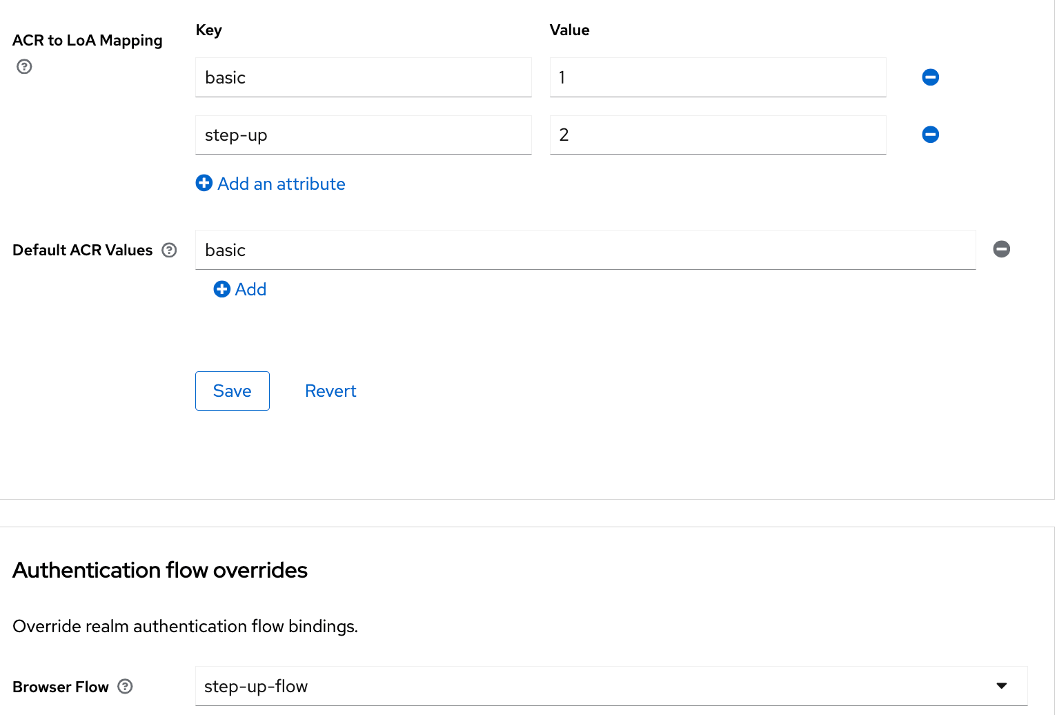 Keycloak Step Up Authentication giving "Invalid username or password