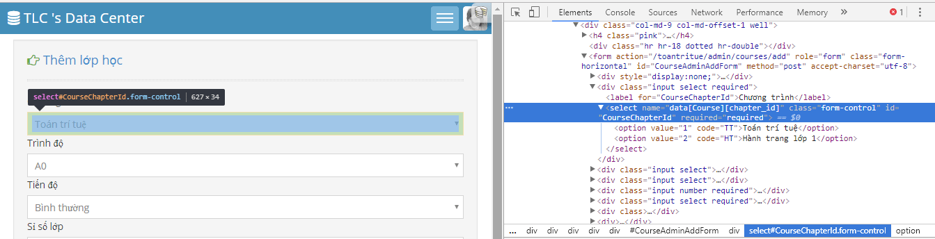 Cakephp option tag attributes Stack Overflow