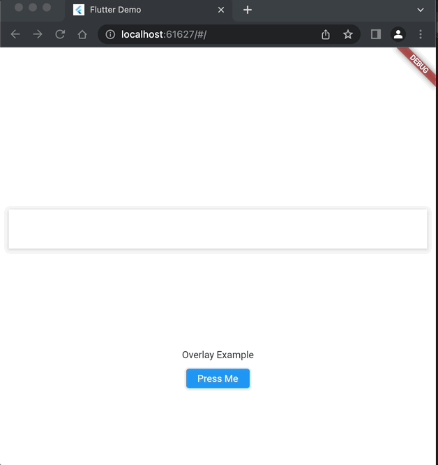 animation Make an overlay widget in flutter to slide in and out from