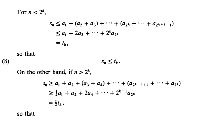 calculus Extending Cauchy's Condensation Test Mathematics Stack