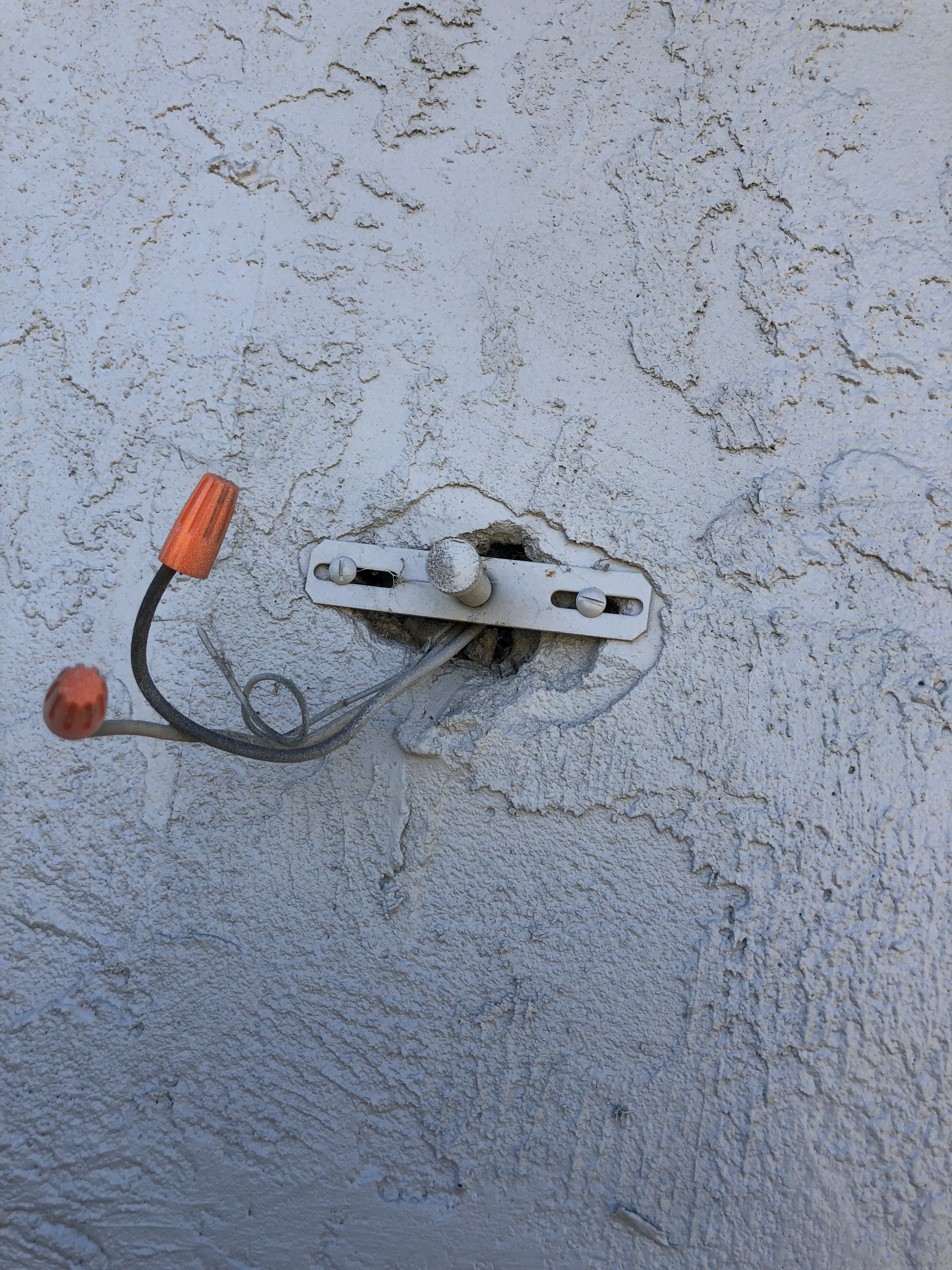 receptacle Outdoor lamp installation without outlet box Home