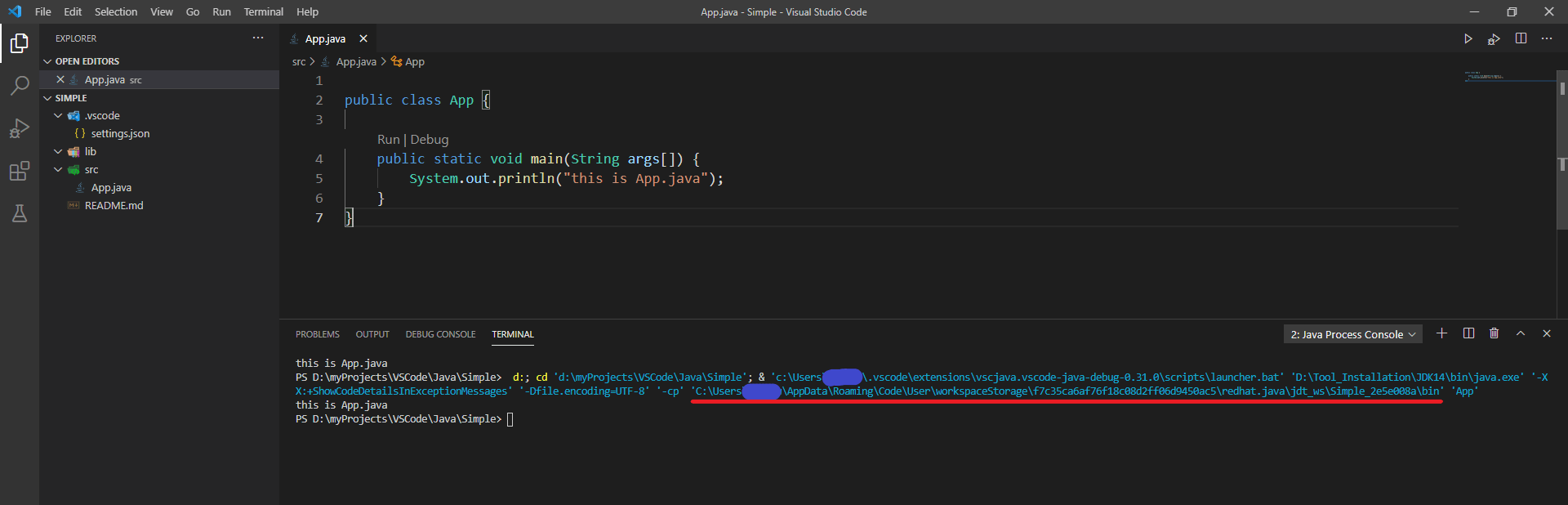 No bin folder in java