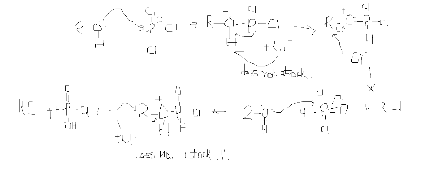 organic chemistry Reaction of alcohols with PCl5 and PCl3 Chemistry Stack Exchange