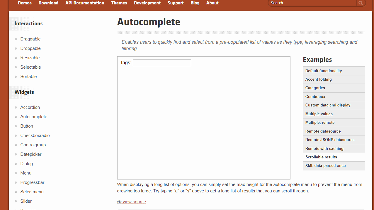 JQuery UI scrolable content scrolls up on mouse move