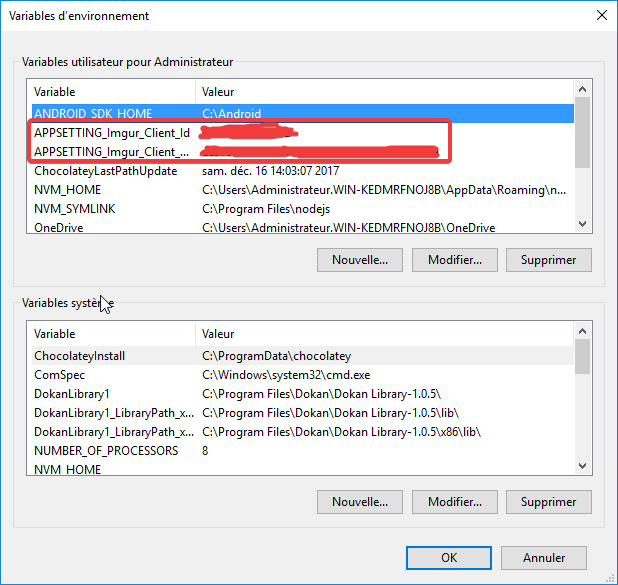 How to read Windows's Environment variables from php using builtin