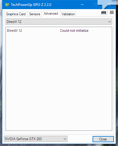 graphics card - Nvidia GTX 260 supports directx 11 - Super User