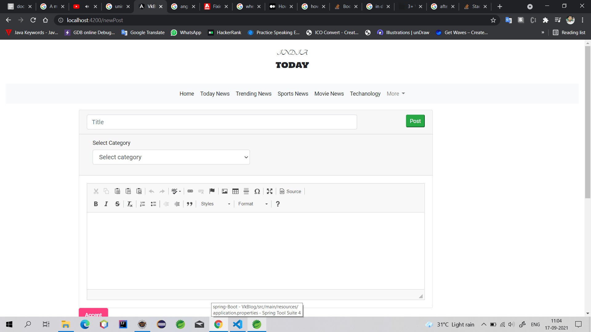 After adding angular material theme Font size gone small. issue