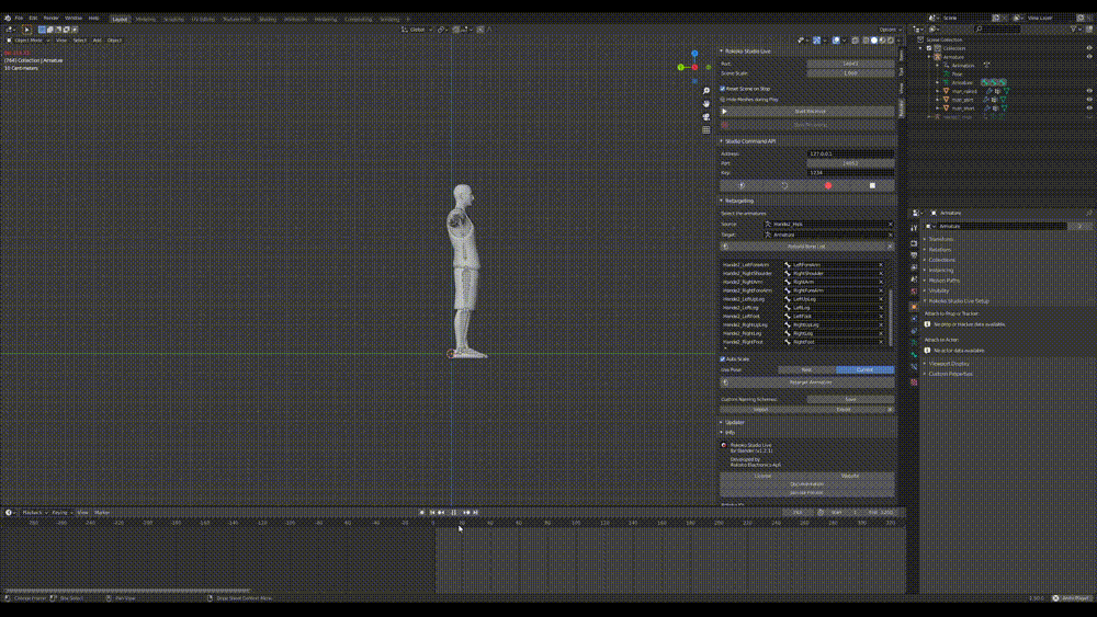 animation Motion Capture Animaton Retargeting Blender