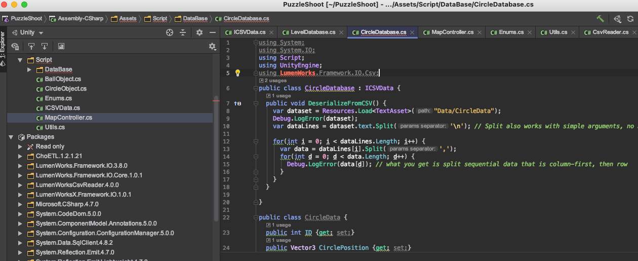c The type or namespace name 'LumenWorks' could not be found (are