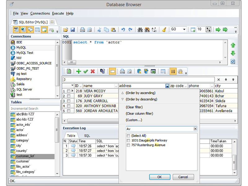 windows Free lightweight database program Software