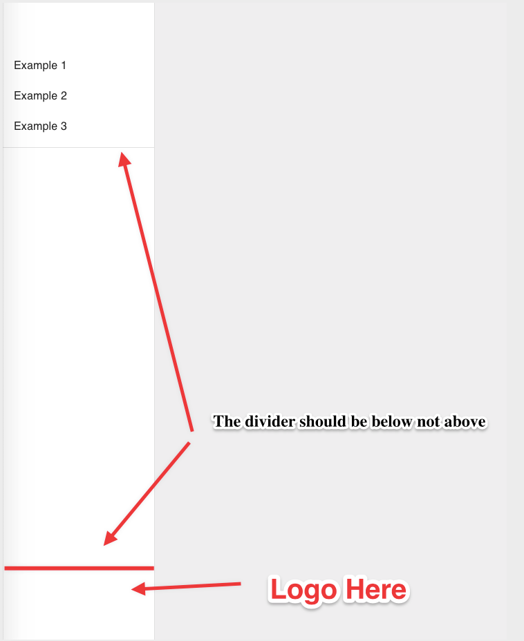css Positioning an or Material UI Divider From Bottom of page Stack Overflow
