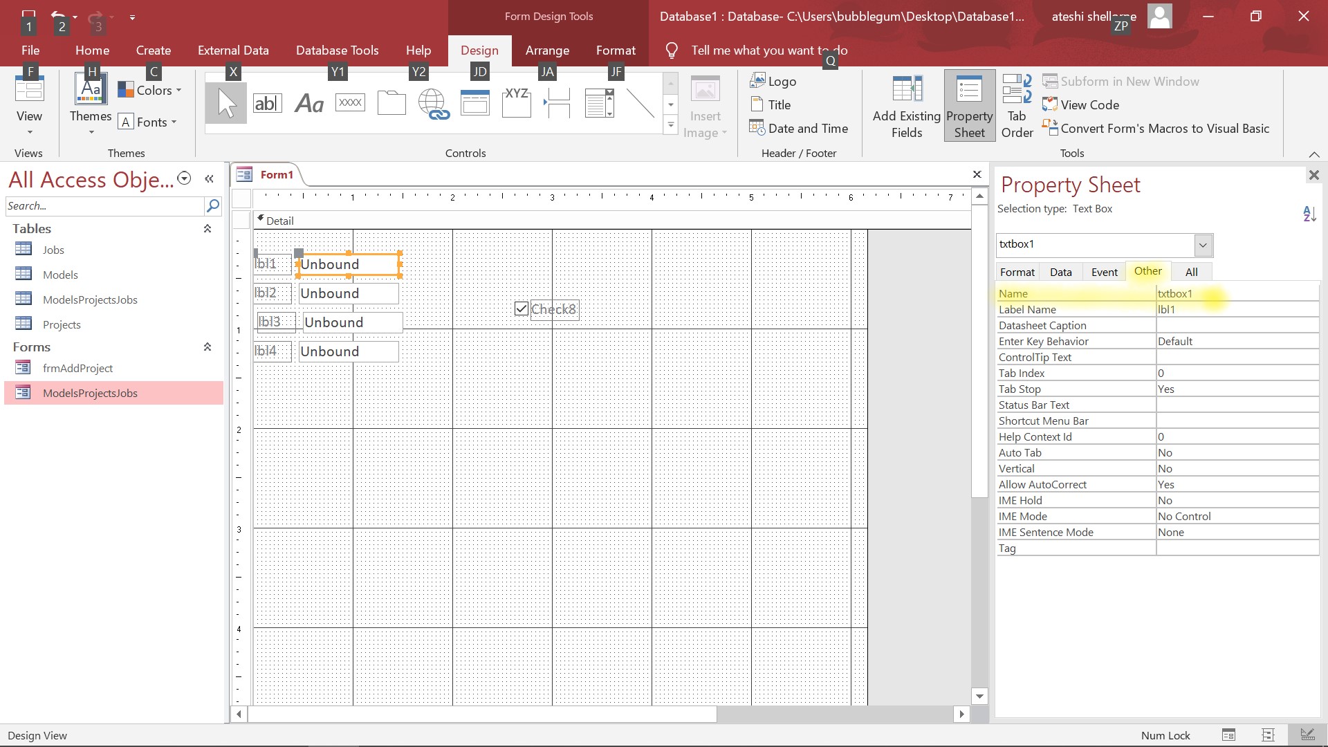 Conditional visibility on MS Access Form how to write in VBA or Macro Stack Overflow