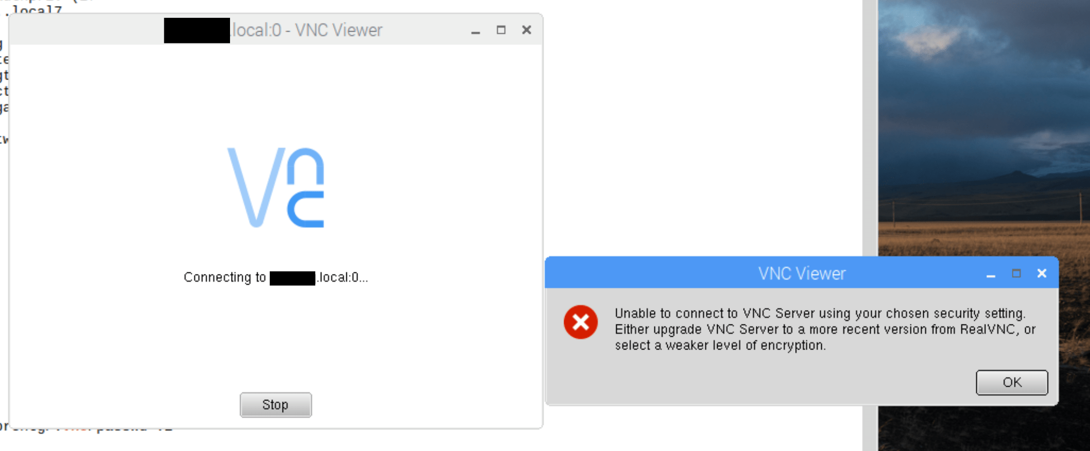 Tigervnc viewer wmdop