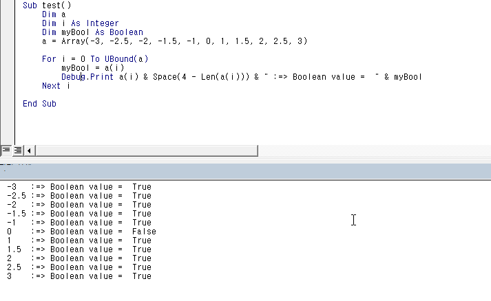 Basic Boolean Question in Excel VBA Output 1 Stack Overflow