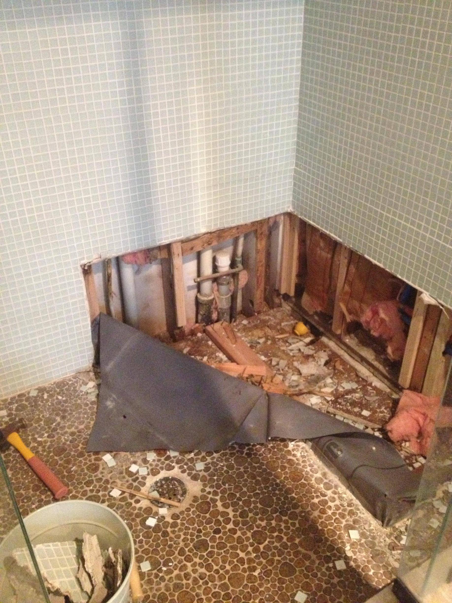 Can I repair a shower without pulling everything out? Home