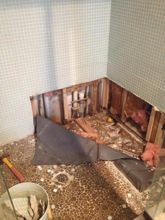 Shower repair a shower without pulling everything out Love