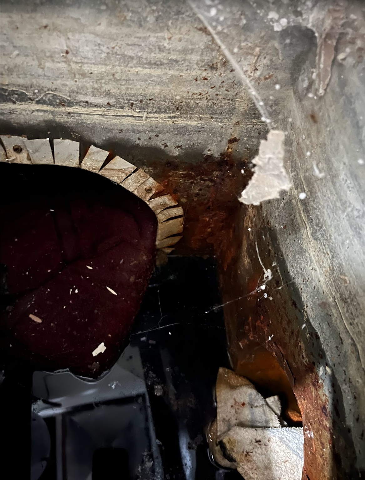 HVAC ducts with water under basement floor Home Improvement Stack