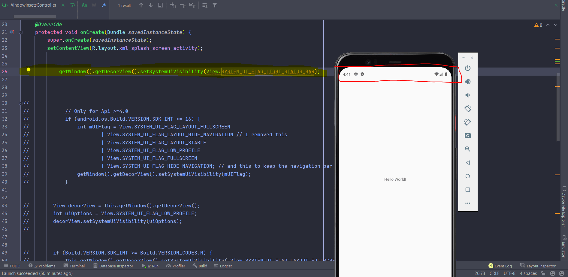 java How to change status bar icons color in Android? Stack Overflow