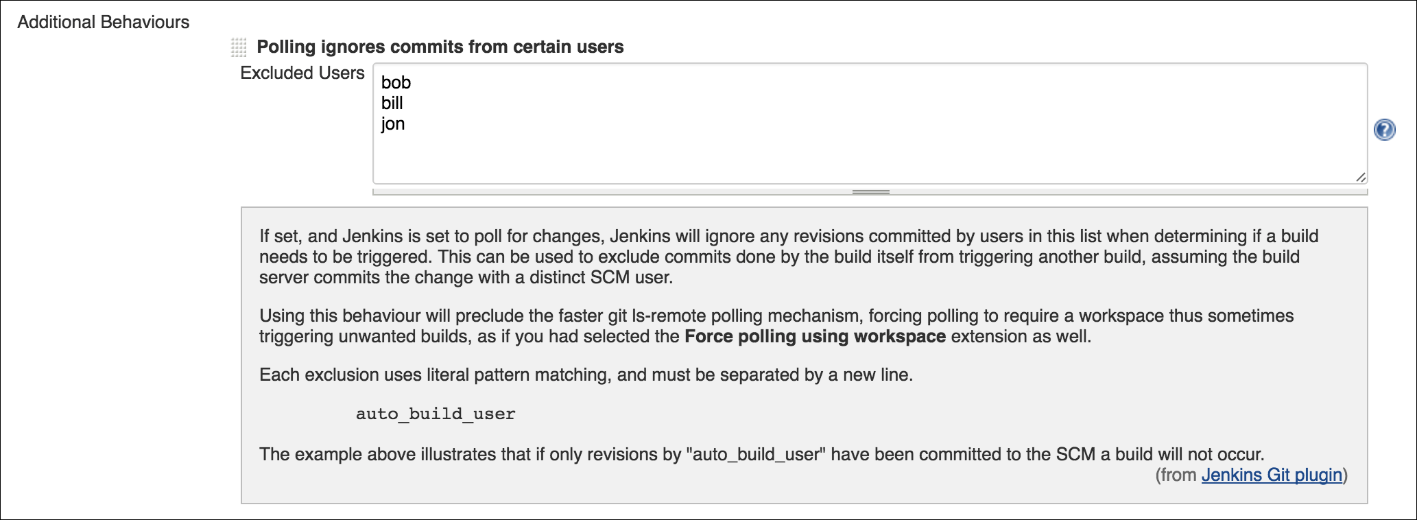 git Trigger a Jenkins Build based on Commit Author? Stack Overflow