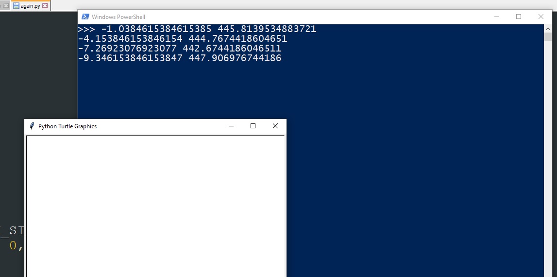 Python Turtle setworldcoordinates Negative Values Stack