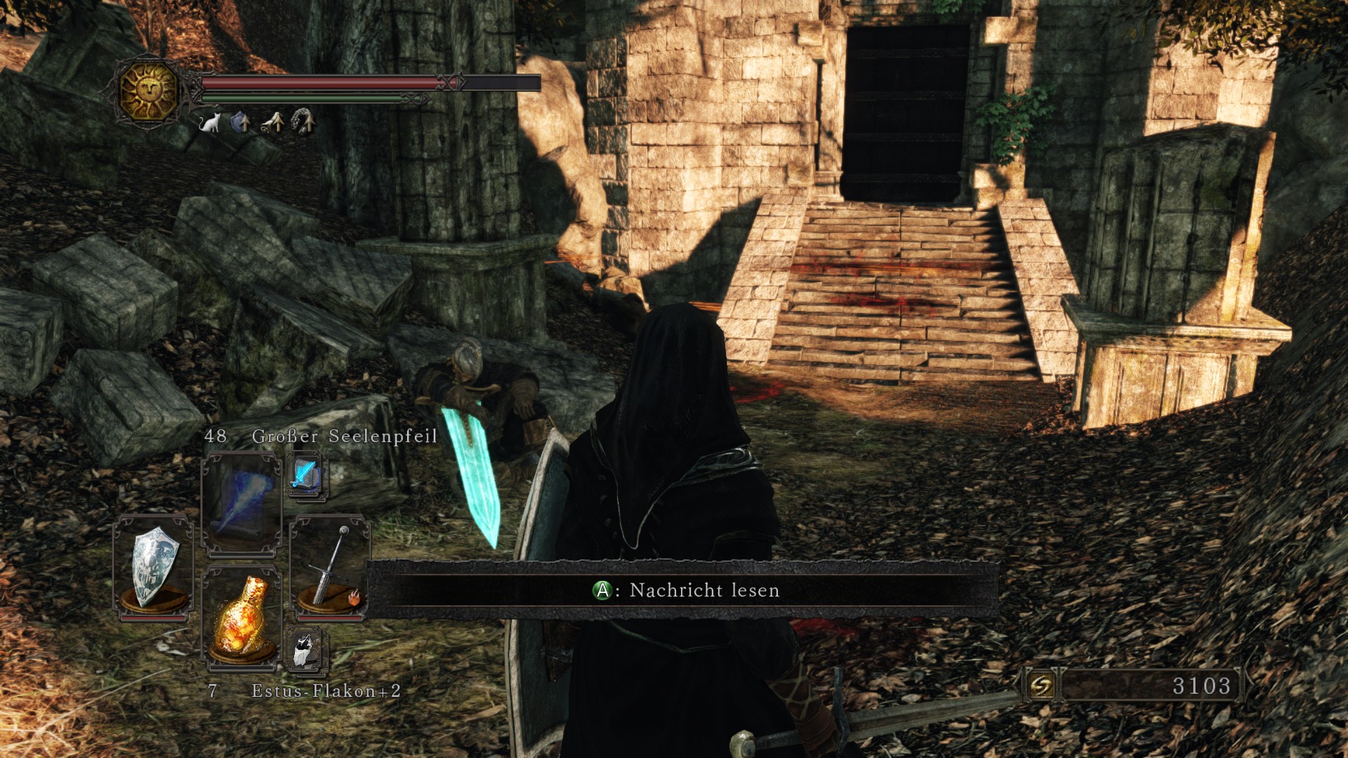 dark souls 2 The door to the room of the petrified woman is closed! How can I open it? Arqade