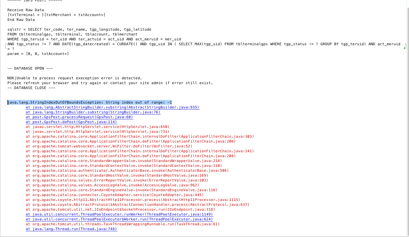 exception in java, string index out of range 1 Stack Overflow