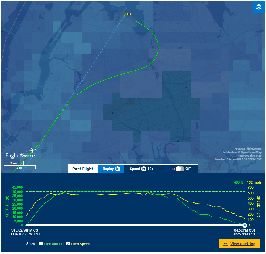 ¿SWA 997 se desvió de la aproximación estabilizada planificada a la rwy