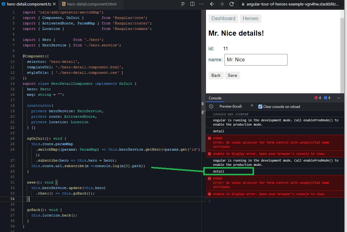 angular Subscribe to changes to a part of the router URL Stack Overflow