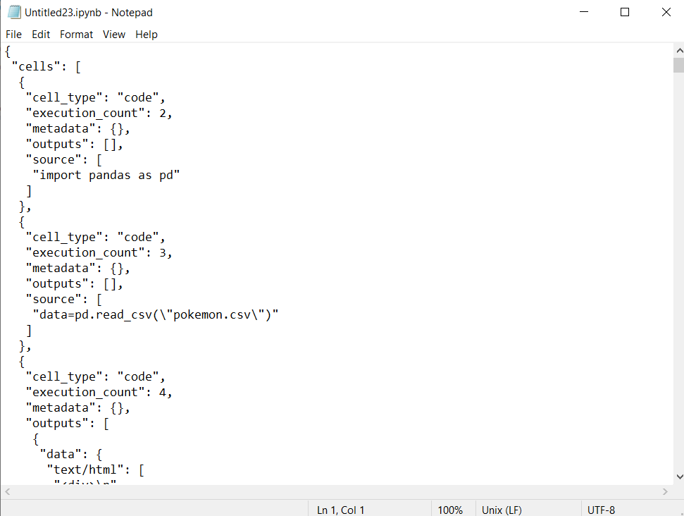 how to open the .ipynb file in readable format