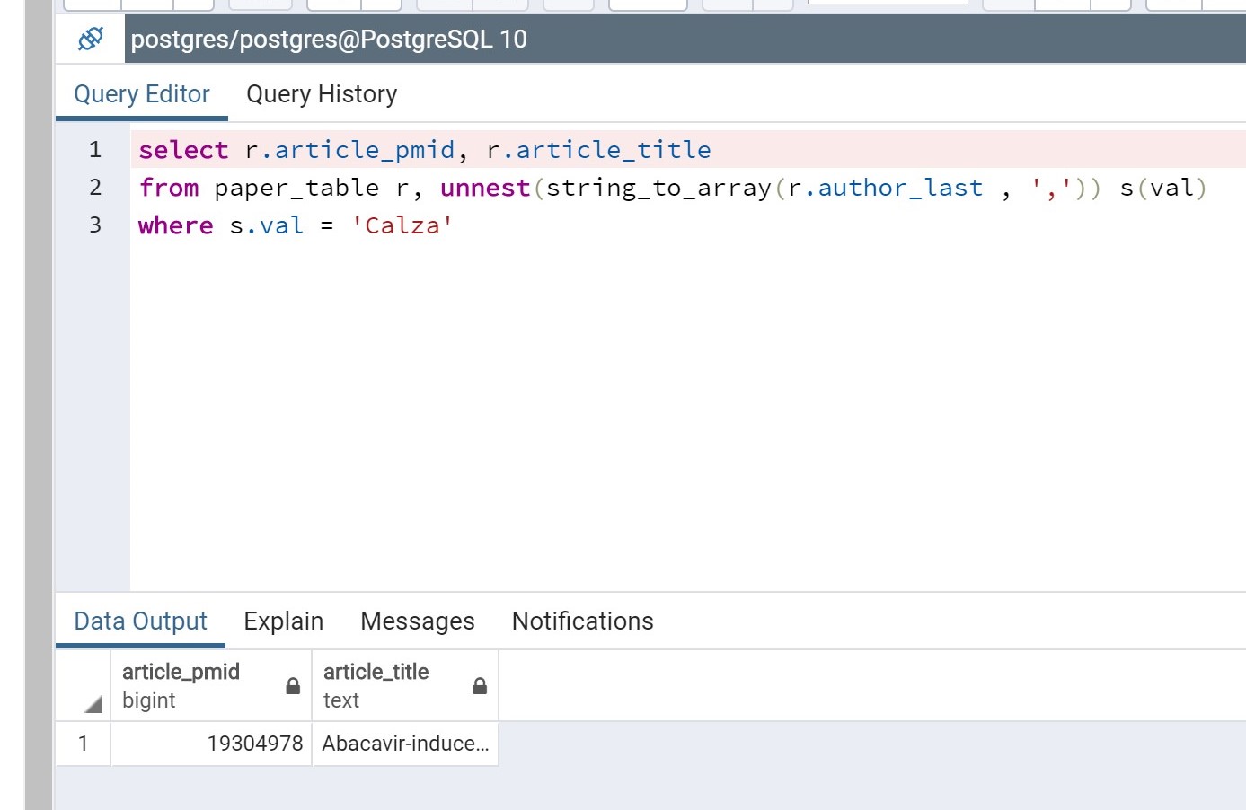 postgresql Searching a List of strings in a SQL column? Stack Overflow