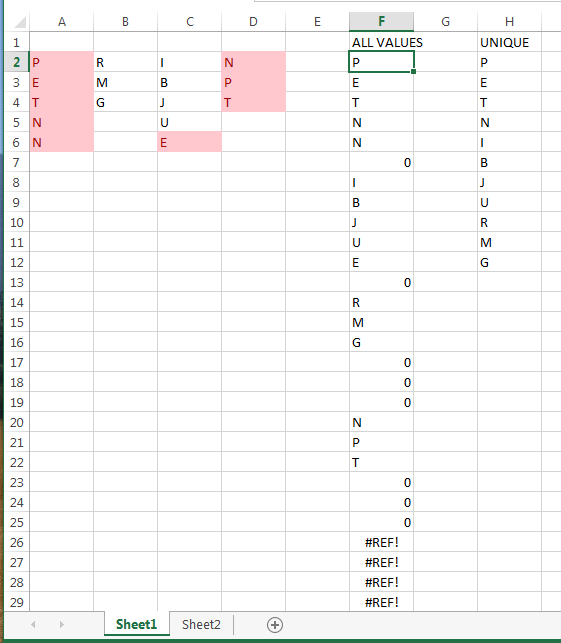 excel Merge values in multiple columns into one Stack Overflow