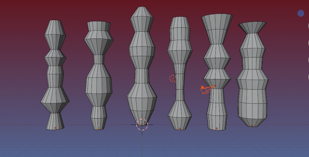 python How to create cylinder with varying radius at different height Blender Stack Exchange