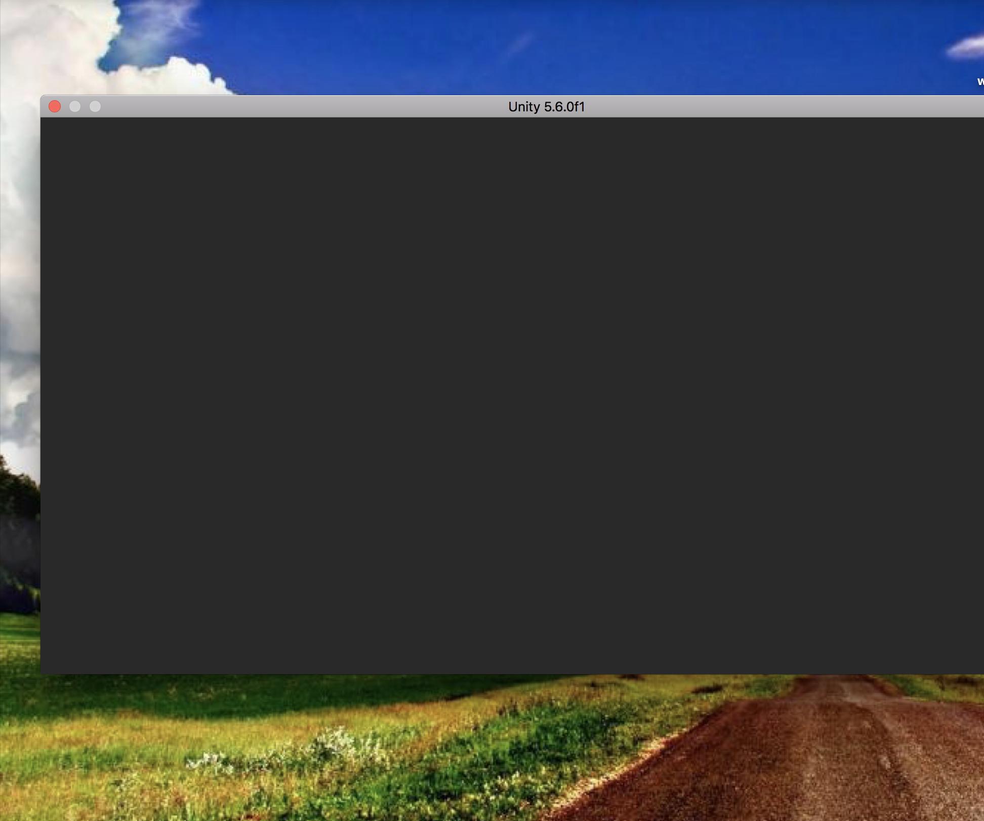 Black screen on Unity3d startup on Mac Stack Overflow