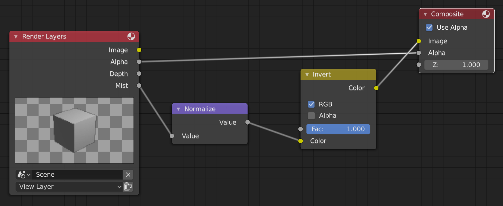 Blender Render Depth Map