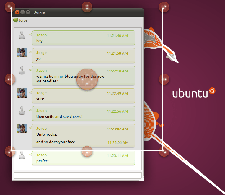 multi touch How do I use Unity drag handles? Ask Ubuntu