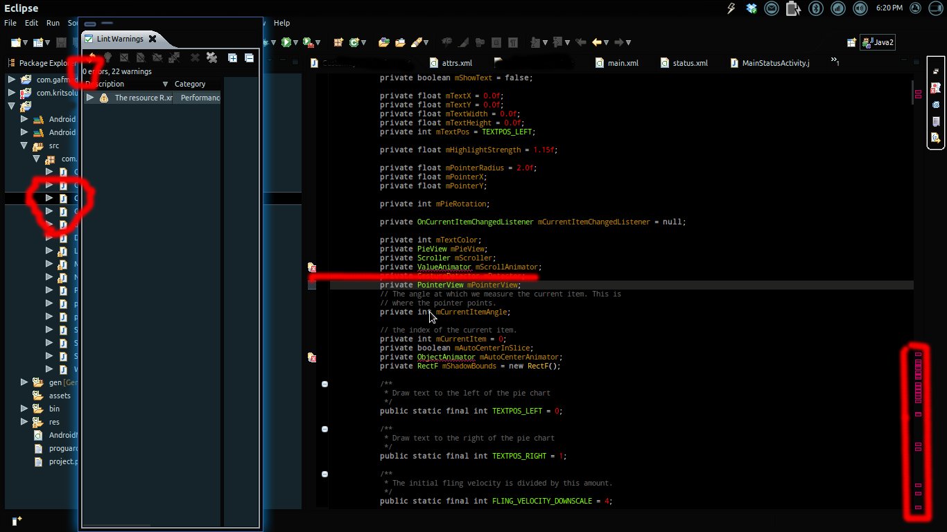 java Lint not detecting project errors, although they are marked