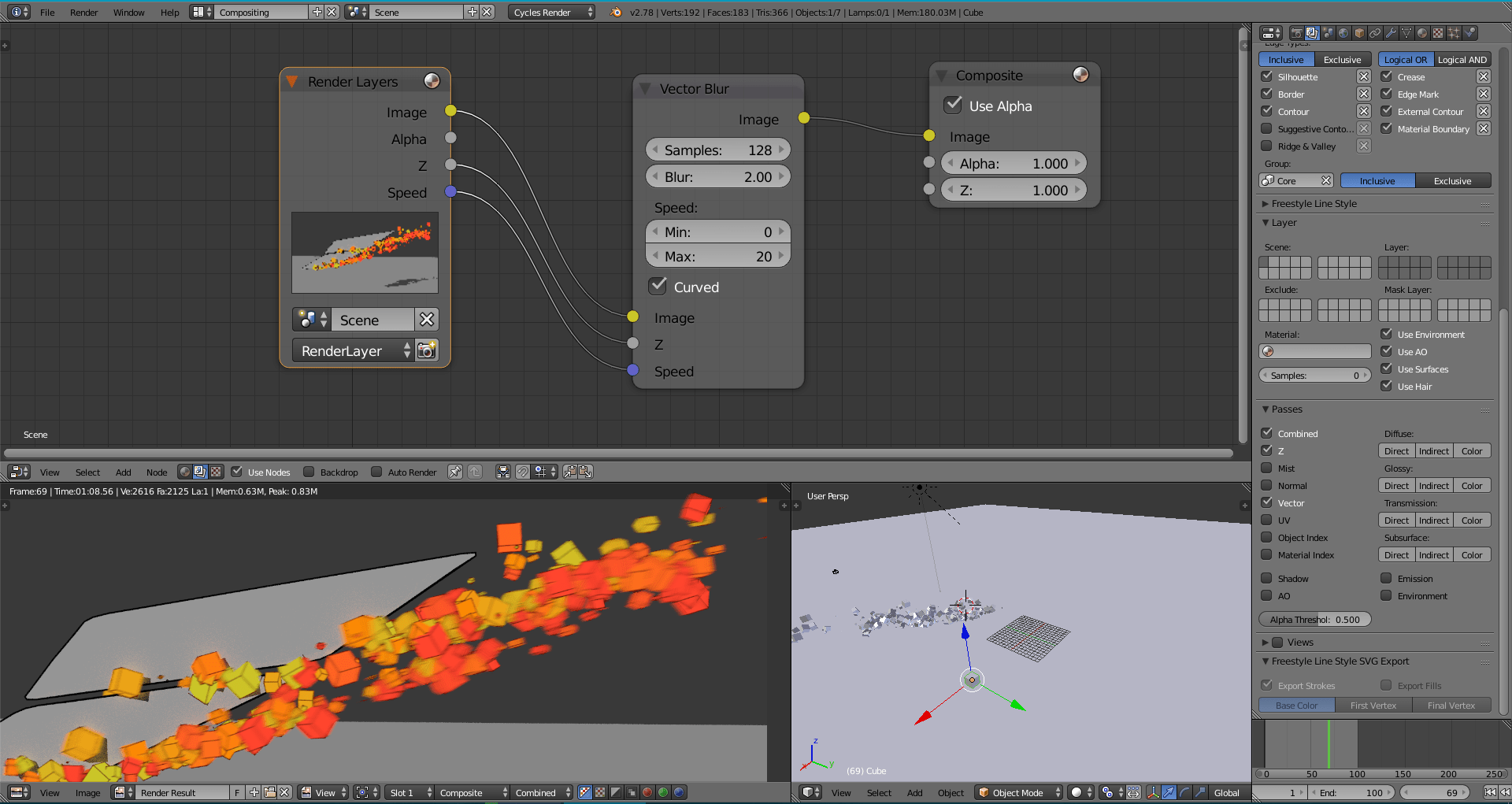 cycles Fog glow and motion blur in cel shading Blender Stack Exchange