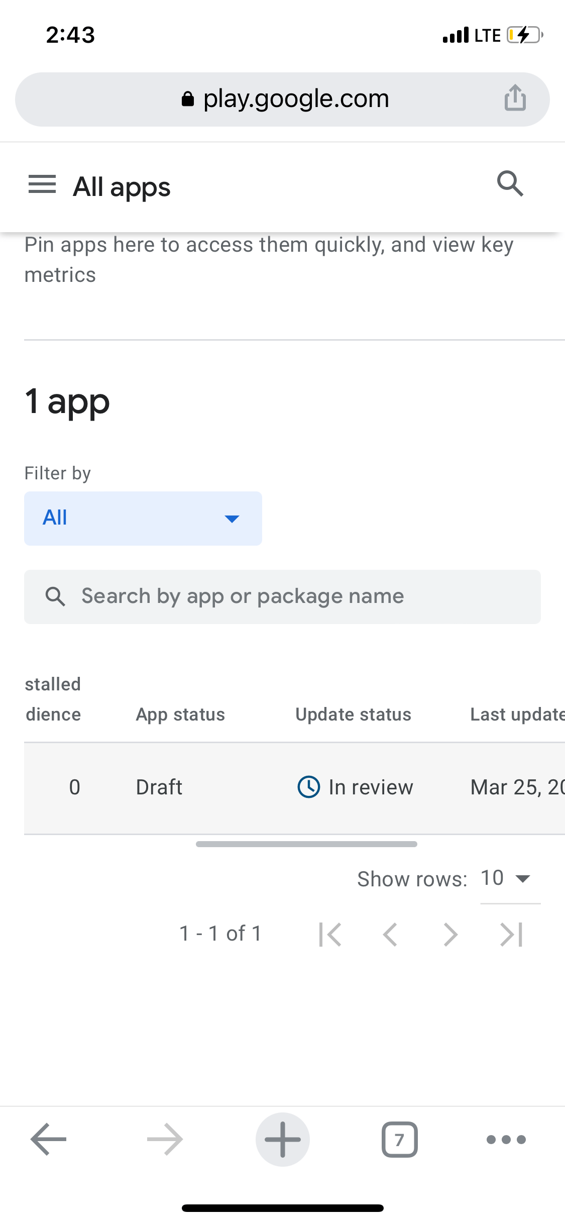 java I released my first app but it shows draft instead of production