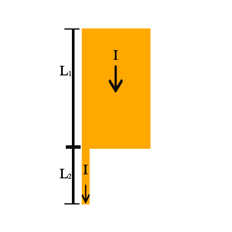 power Change in current for a moving sliding bar? Electrical