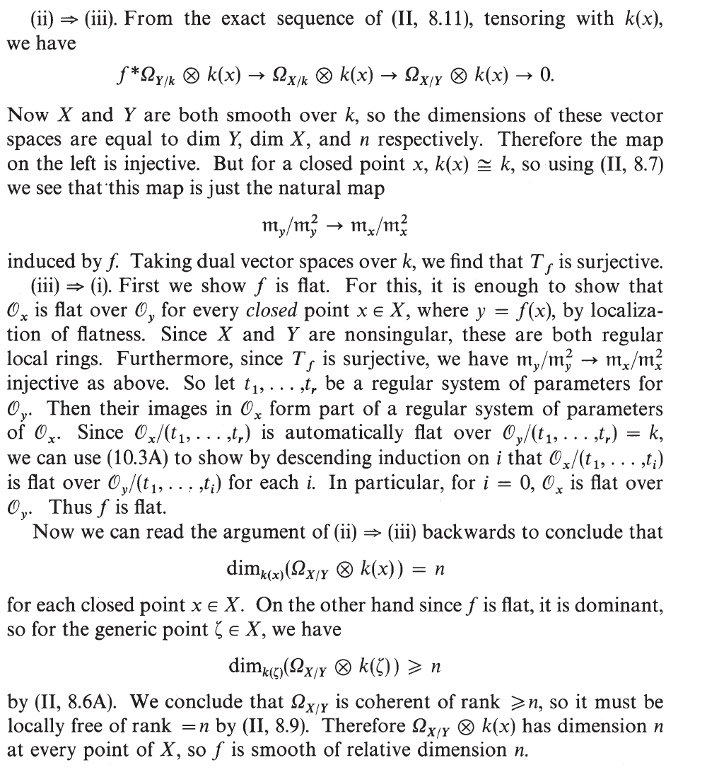 algebraic geometry Hartshorne III.10.4 Mathematics Stack Exchange