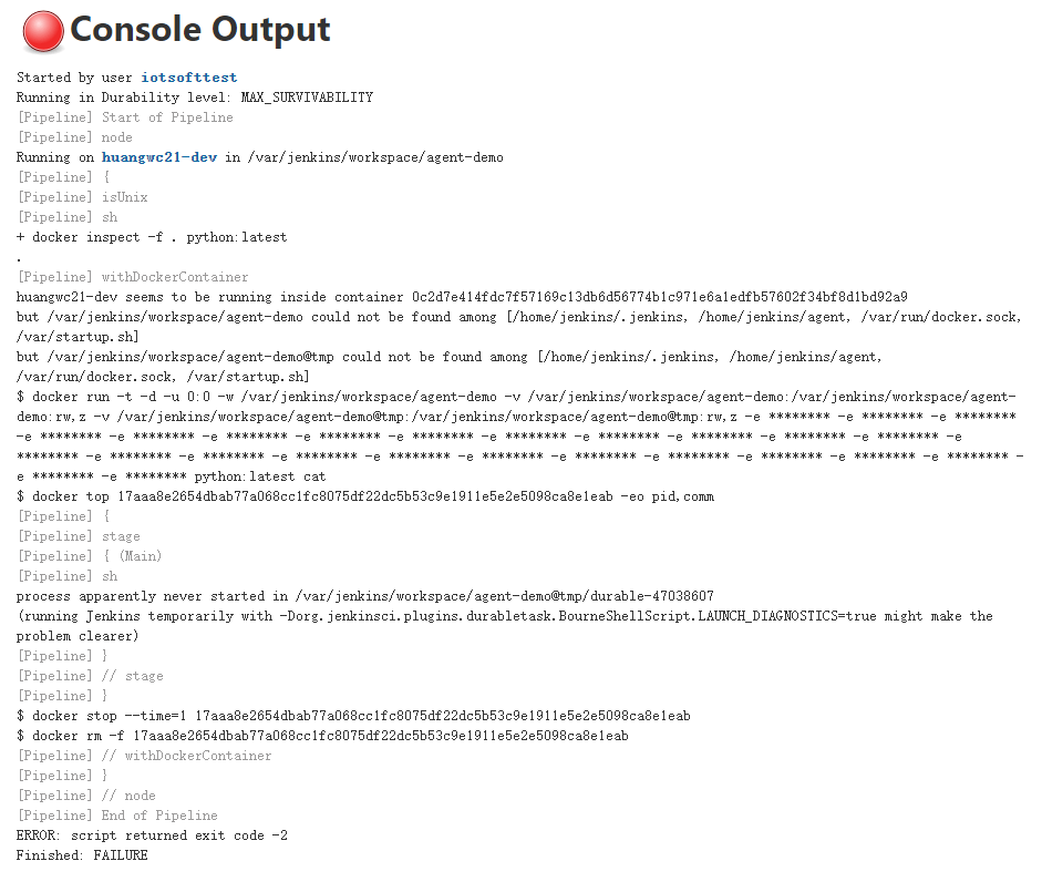 linux Jenkins run sh in remote docker agent stuck Stack Overflow
