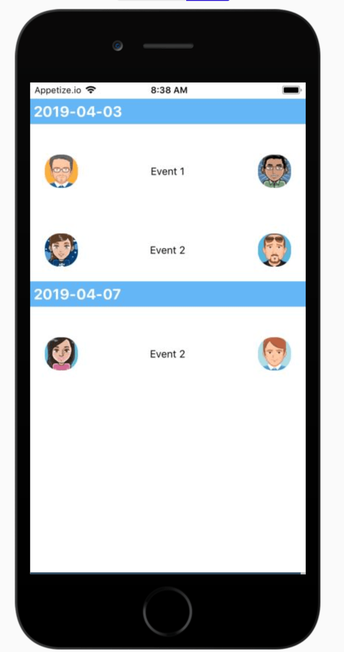 react native RN Align items in a row both left and