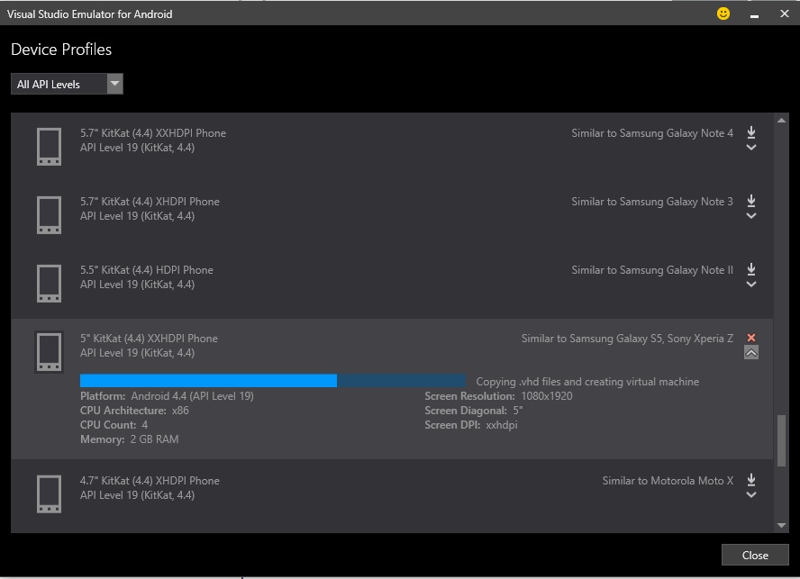 windows Visual Studio Emulator For Android don't work Stack Overflow