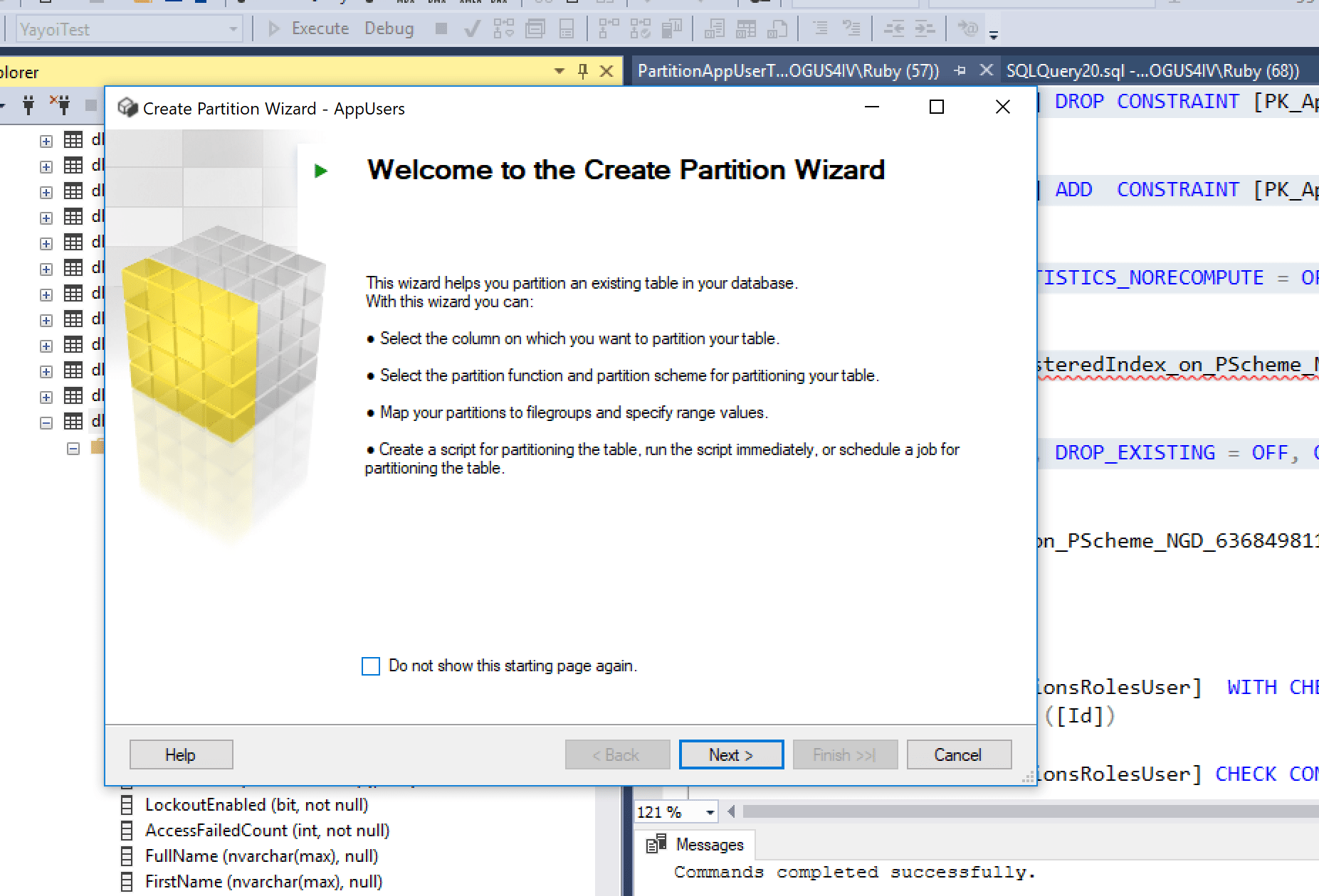 sql server How to add PARTITION to an existing table with primary