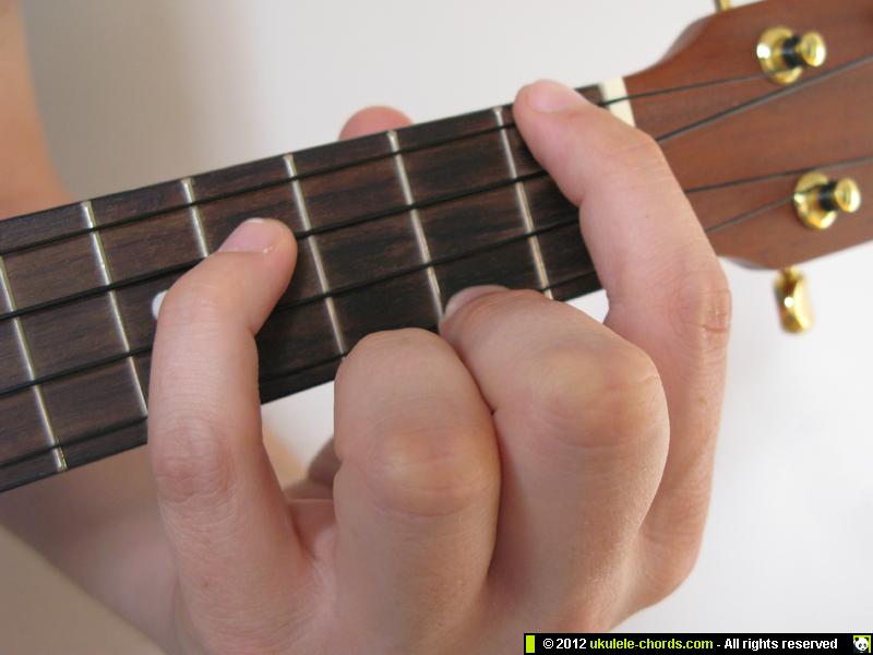 technique Left hand thumb position for ukulele Music Practice