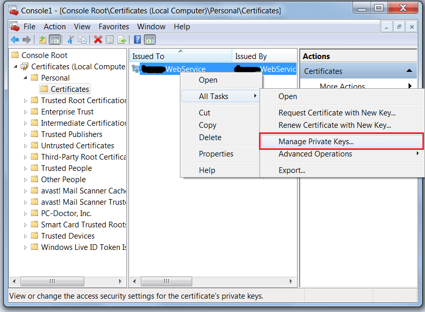 c System.Security.Cryptography.CryptographicException keyset does