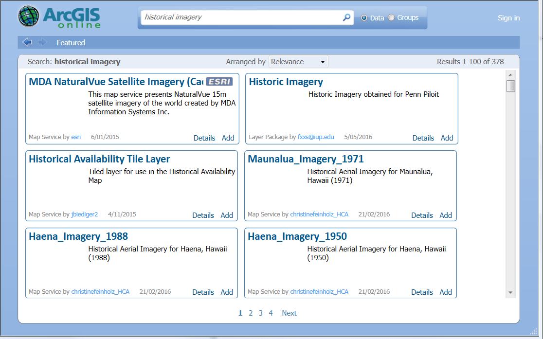 arcgis desktop Adding Historical Imagery on BaseMap Geographic